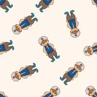 Aladdin prince cartoon seamless pattern background
