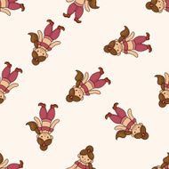 Aladdin princess cartoon seamless pattern background