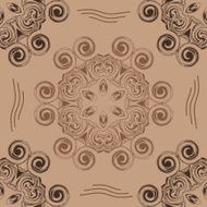 abstract seamless pattern in the form of swirling circles