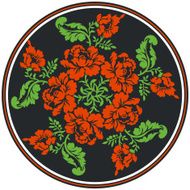 floral seamless pattern Russian traditional ornament N2