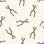 dentist tools cartoon seamless pattern background N3
