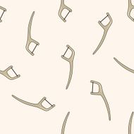dentist tools cartoon seamless pattern background N7