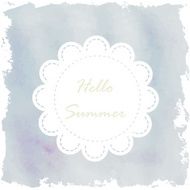 blue violet paint watercolor vintage and isolate on white backgr