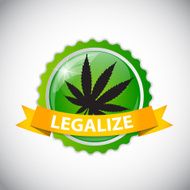 Abstract Cannabis Background Vector Illustration N7
