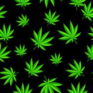 Abstract Cannabis Seamless Pattern Background Vector Illustratio N2