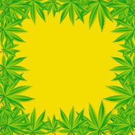 Abstract Cannabis Background Vector Illustration N19