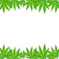 Abstract Cannabis Background Vector Illustration N21