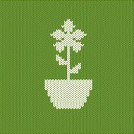 Crocheted flower