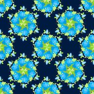 Floral vintage pattern seamless old background N2