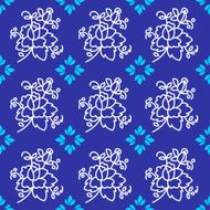 Floral vintage pattern seamless old background N3