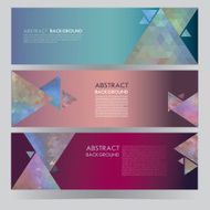 Vector flyer design template Modern colorful soft geometric background N2