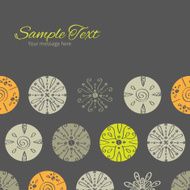 Vector Abstract Gray and Green Polka Dot Backgr Horizontal Frame