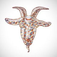 Abstract goat year of the goat N2