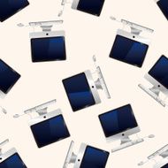computer cartoon seamless pattern background N19