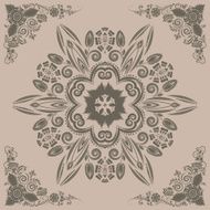 pattern with floral ornament