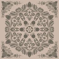 pattern with floral ornament N2