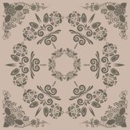 pattern with floral ornament N4
