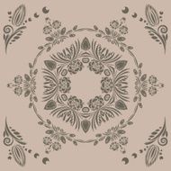 pattern with floral ornament N7