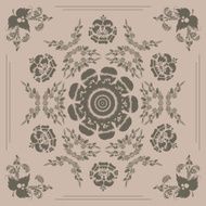 pattern with floral ornament N8