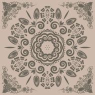 pattern with floral ornament N10