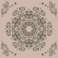 pattern with floral ornament N12