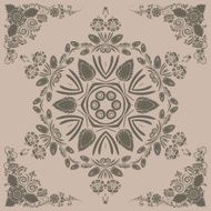 pattern with floral ornament N13