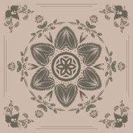 pattern with floral ornament N15