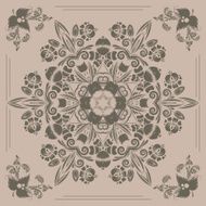 pattern with floral ornament N16