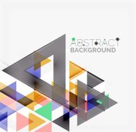 Abstract geometric background Modern overlapping triangles N496