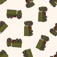 transportation truck cartoon seamless pattern background N2