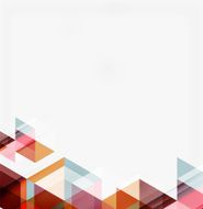 Abstract geometric background Modern overlapping triangles N498