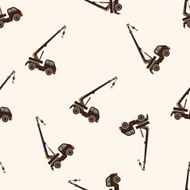 transportation moving truck cartoon seamless pattern background N2