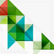 Abstract geometric background Modern overlapping triangles N503
