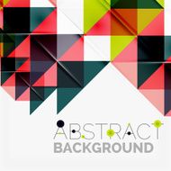 Abstract geometric background Modern overlapping triangles N504