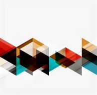 Abstract geometric background Modern overlapping triangles N506