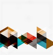 Abstract geometric background Modern overlapping triangles N507