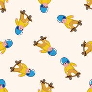 Extreme Sports cartoon seamless pattern background N22