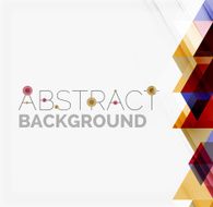 Abstract geometric background Modern overlapping triangles N514