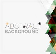 Abstract geometric background Modern overlapping triangles N516