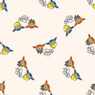 Extreme Sports cartoon seamless pattern background N24