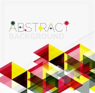 Abstract geometric background Modern overlapping triangles N525