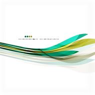 Green light lines on white presentation template N9