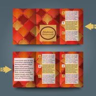 Brochure template with abstract background N33