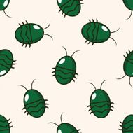 bug cartoon seamless pattern background N10
