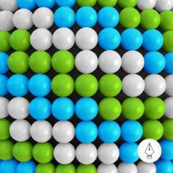 Abstract technology background with balls Spheric pattern N2