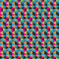 Seamless geometric triangles background Mosaic N3