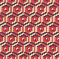 3d seamless abstract with hexagonal elements
