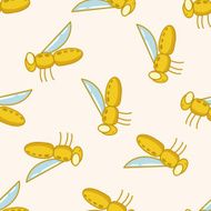 bug cartoon seamless pattern background N19