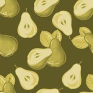 seamless pattern from pears