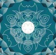 Azure vector design in orient style